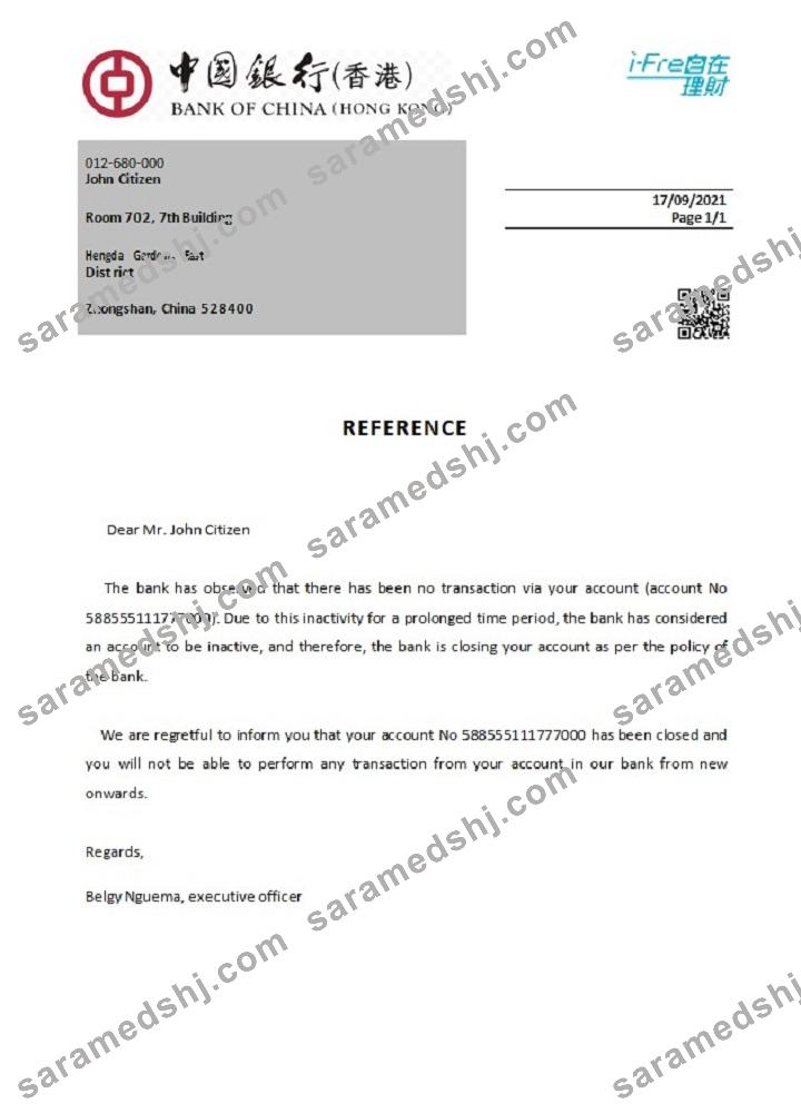 Hong Kong_Bank of China_closure reference